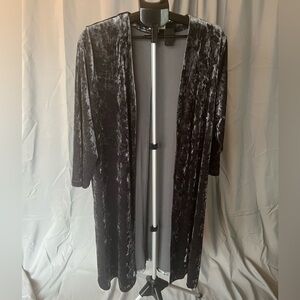 Velvet Kimino-Charcoal